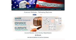 Desktop Screenshot of americanperforator.com