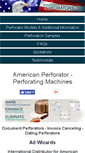 Mobile Screenshot of americanperforator.com